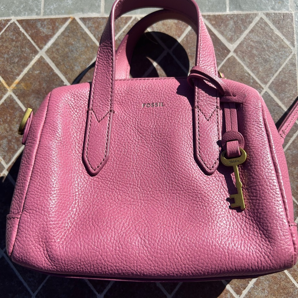 Fossil Pink Mini Satchel Bag - Picture 5 of 9